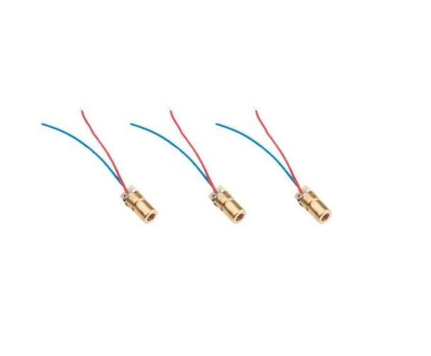 650nm 6mm 5V DC 5mW Mini Laser Dot Diode Module Head