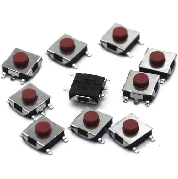 Tactile Switch 6X6X3.1mm 4 Pins SMD (Pack of 2)