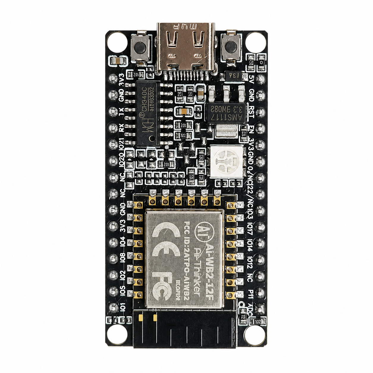Ai-WB2-12F Nodemcu Wi-Fi + Bluetooth 5.0 IoT Development Board with CH340