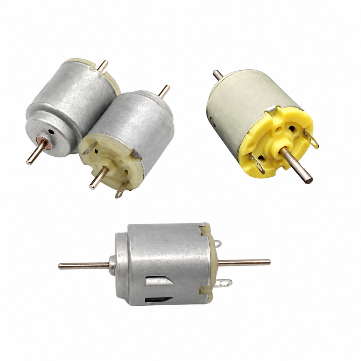 Double-Shaft Round DC Toy Motor