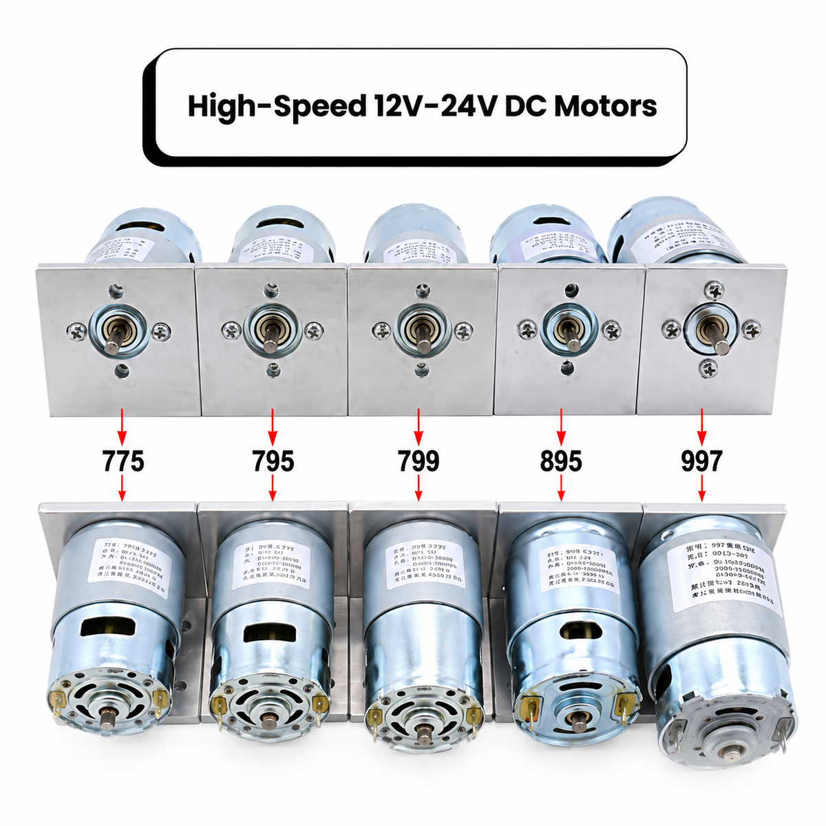 885 12-24VDC High-Speed Motor
