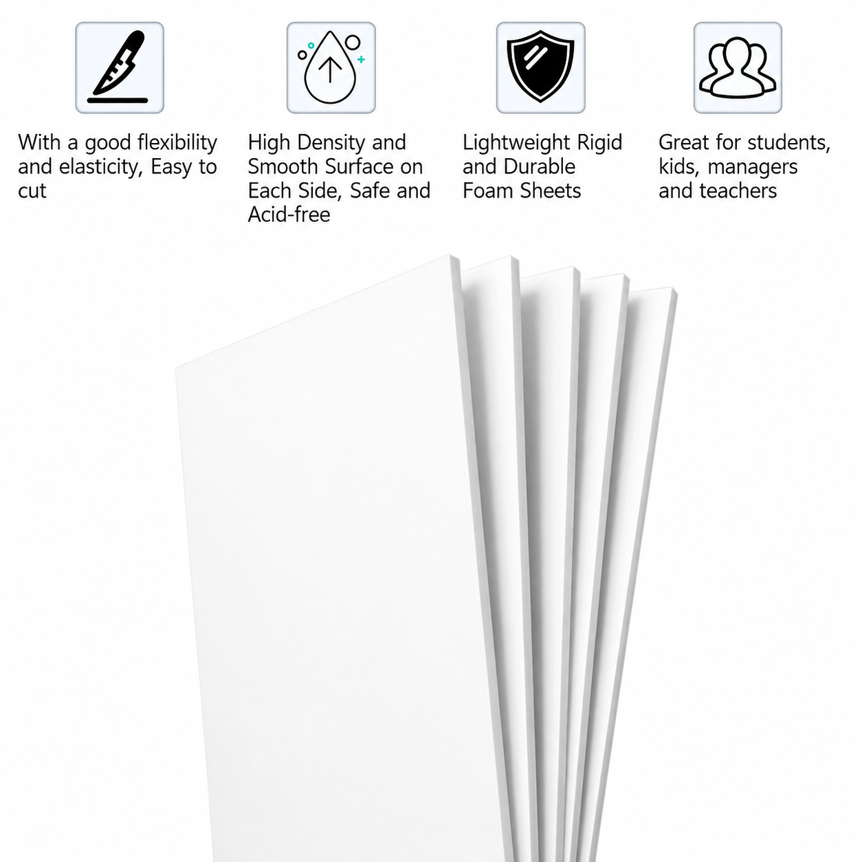 White PVC Foam Board Sheet/ Sunboard / Soft Board - 2mm