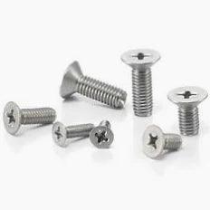 M3 x 6mm Counter Sunk CSK MS Slotted Minus Screw (Pack of 5)