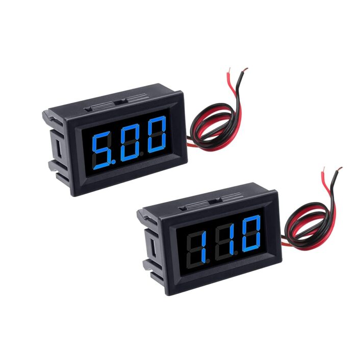 0.56inch Three-Wires Blue LED Voltmeter (0-100VDC)