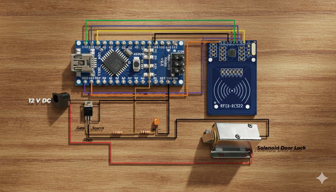 Arduino-Based RFID Door Lock System