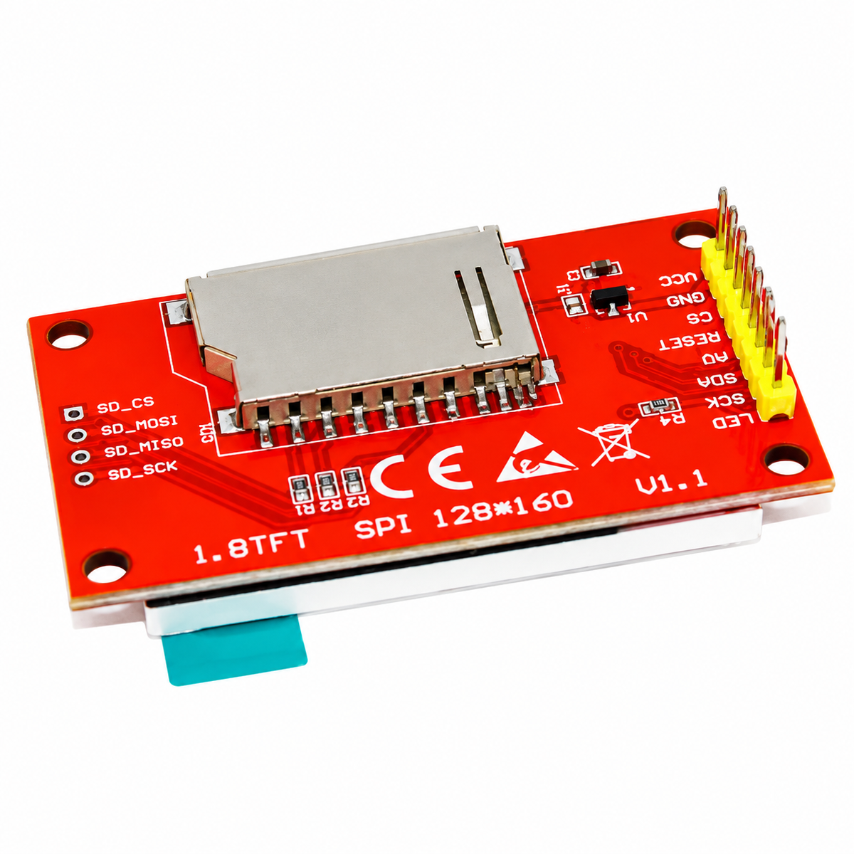 1.8 inch TFT LCD Display Module SPI Interface Resolution(128 x 160)