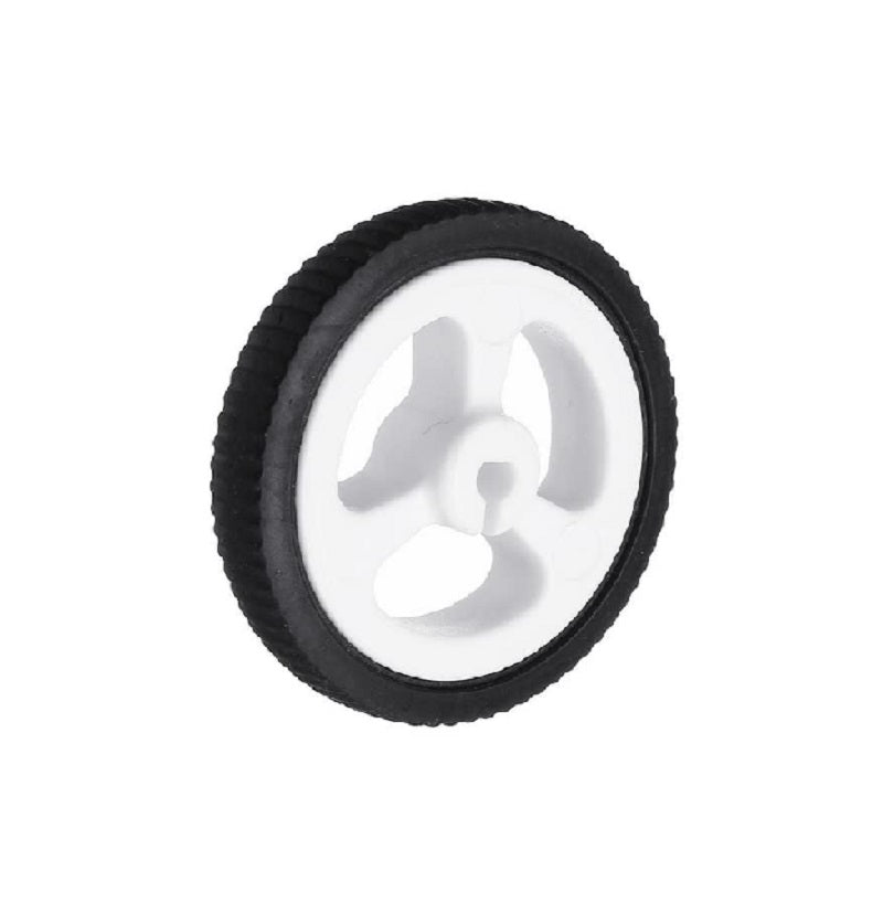 White 3PI miniQ Car Wheel Tyre 34mm for N20 Motor (Pack of 2)