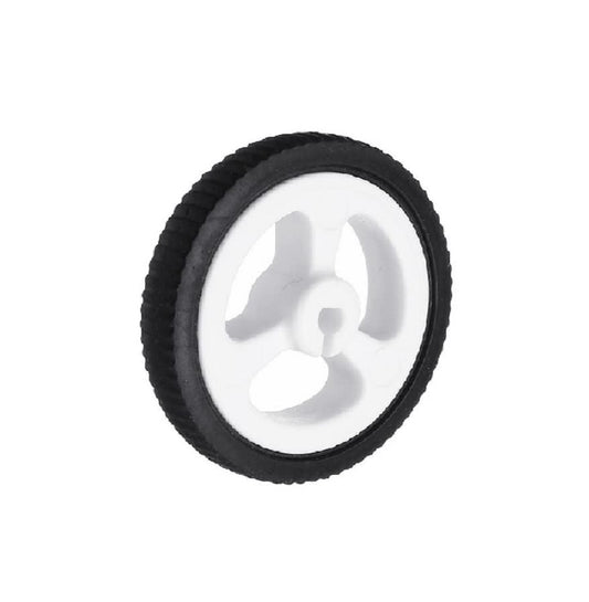 White 3PI miniQ Car Wheel Tyre 34mm for N20 Motor (Pack of 2)