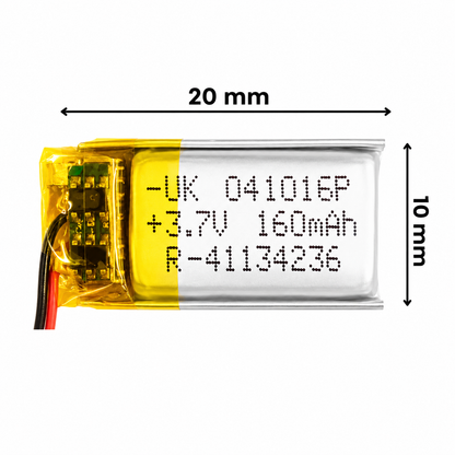 Witty Fox 160mAh Rechargeable 3.7V LiPo Battery