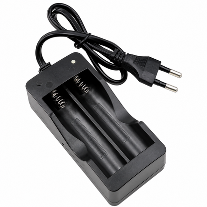 18650 Li-ion Battery Charger with Wire - 2 Cell