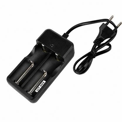 18650 Li-ion Battery Charger with Wire - 2 Cell