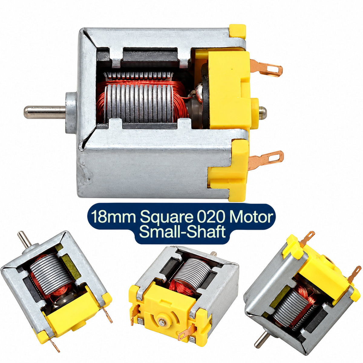 Micro 18mm Square Bare 020 Motor DC 1.5V 3V 6V High Speed Toy Car Motor