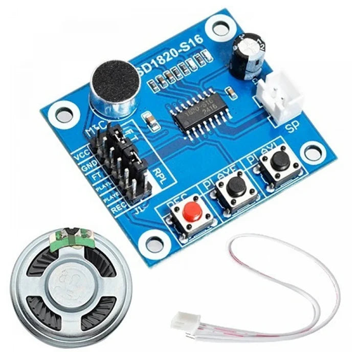 Voice Module Recording And Playback Module with Microphone and 0.5W Speaker