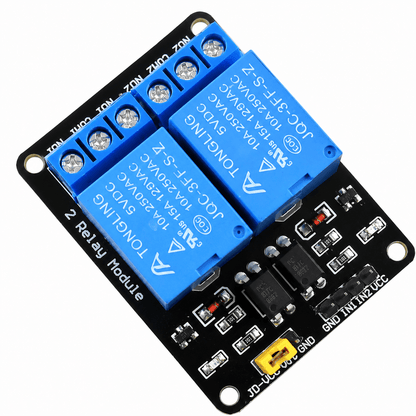 2 Channel 5V Relay Module With Optocoupler Protection