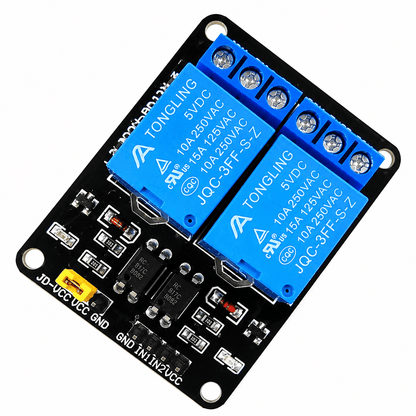 2 Channel 5V Relay Module With Optocoupler Protection