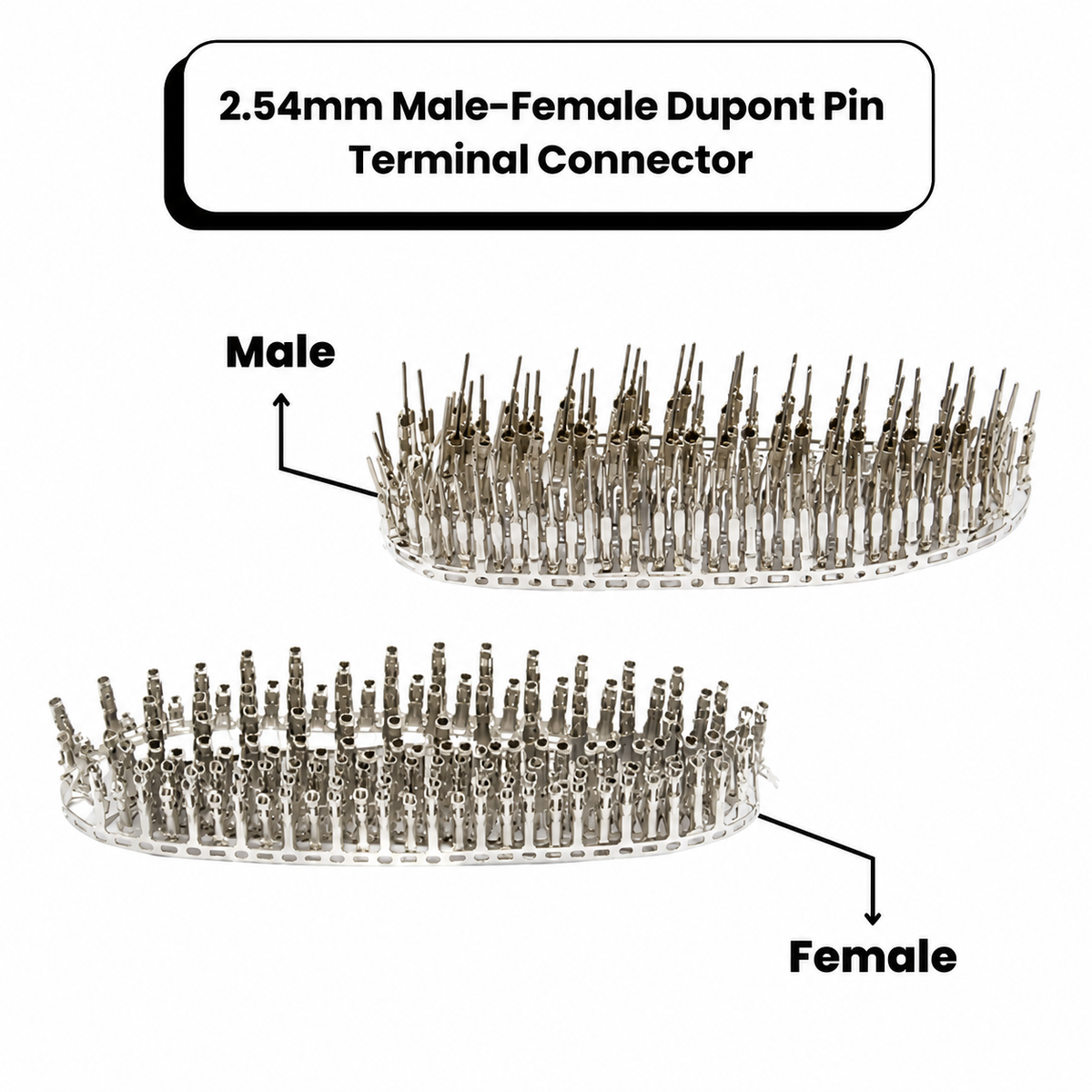 2.54mm Dupont Criming Terminal Female Pins (Pack of 10)
