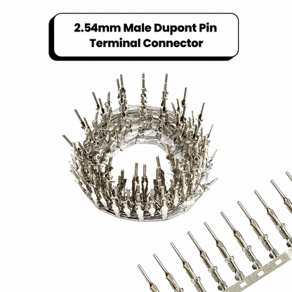 2.54mm Dupont Criming Terminal  Male Pins (Pack of 10)