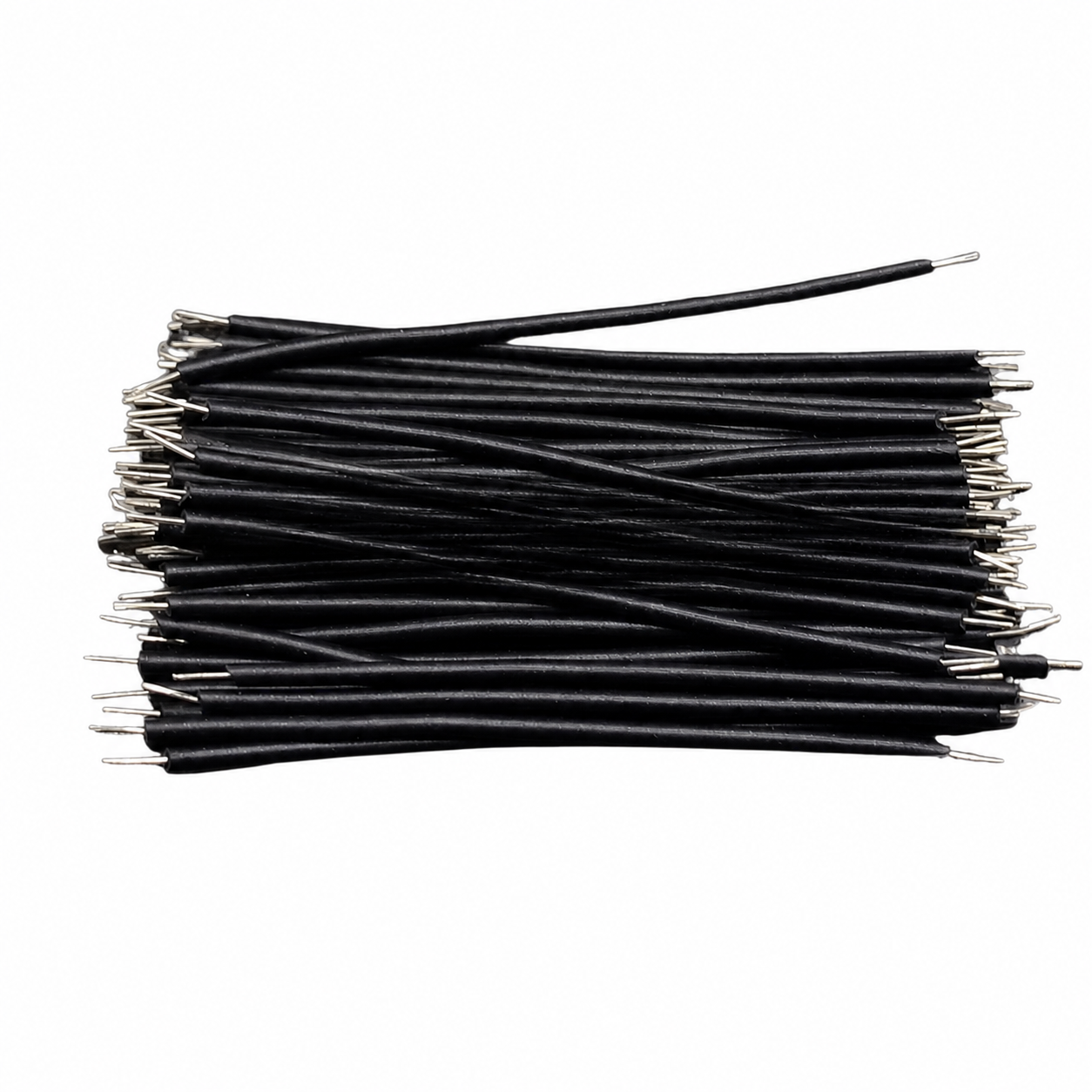 24 AWG Tin-Plated Motherboard/PCB Jumper Wire 150mm - Black