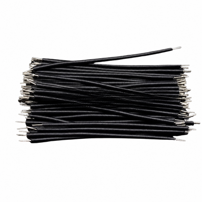 24 AWG Tin-Plated Motherboard/PCB Jumper Wire 150mm - Black