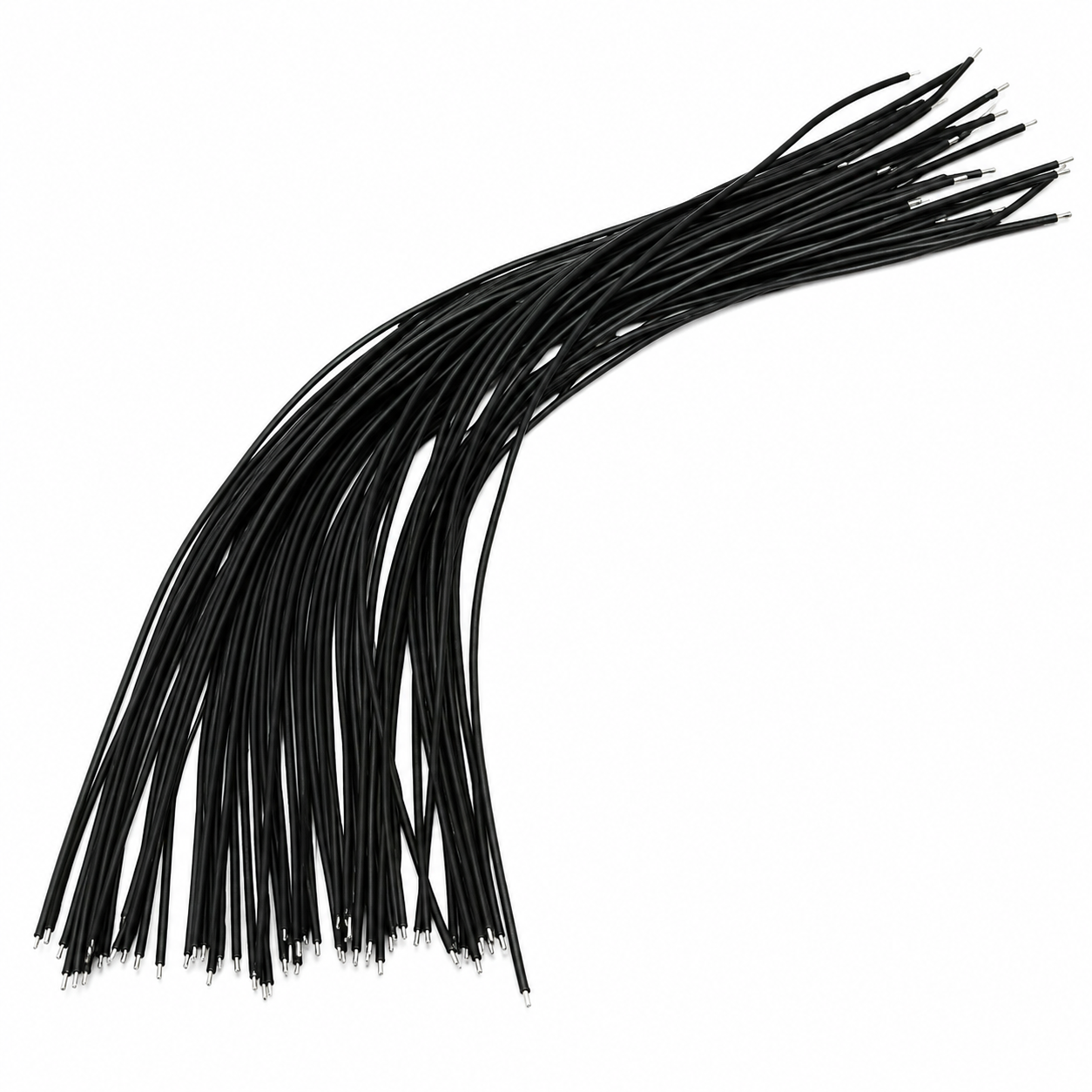 24 AWG Tin-Plated Motherboard/PCB Jumper Wire 150mm - Black