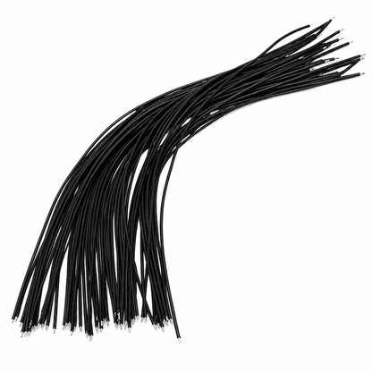 24 AWG Tin-Plated Motherboard/PCB Jumper Wire 150mm - Black