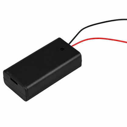 2 x 1.5V AA Battery Holder With Cover And On/Off Switch