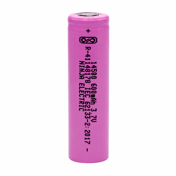 3.7V500mAh14500Li-ionRechargeableBatteryCell-AASize_FlatTop_-5 - Roboracter