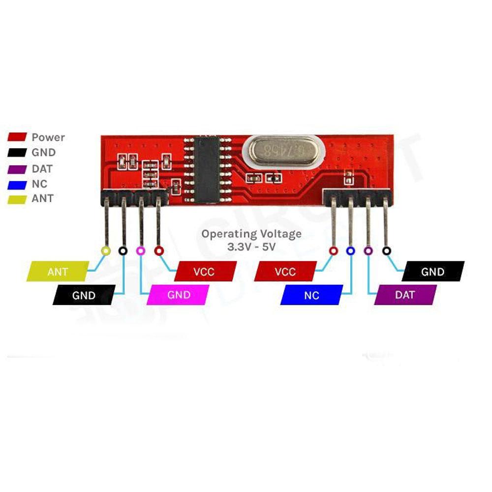 433MHz RF Transmitter and Receiver Wireless Module