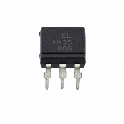 4N35 Optocoupler/Phototransistor IC - DIP-6 Package