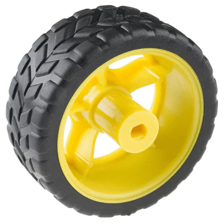 65mm Rubber Wheel for BO Motor (Pack of 2)