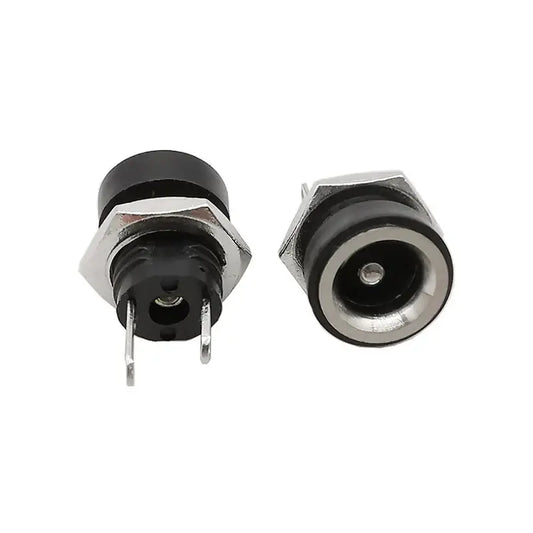 5.5×2.1mm DC Power Jack Female Socket Panel Flush Mount