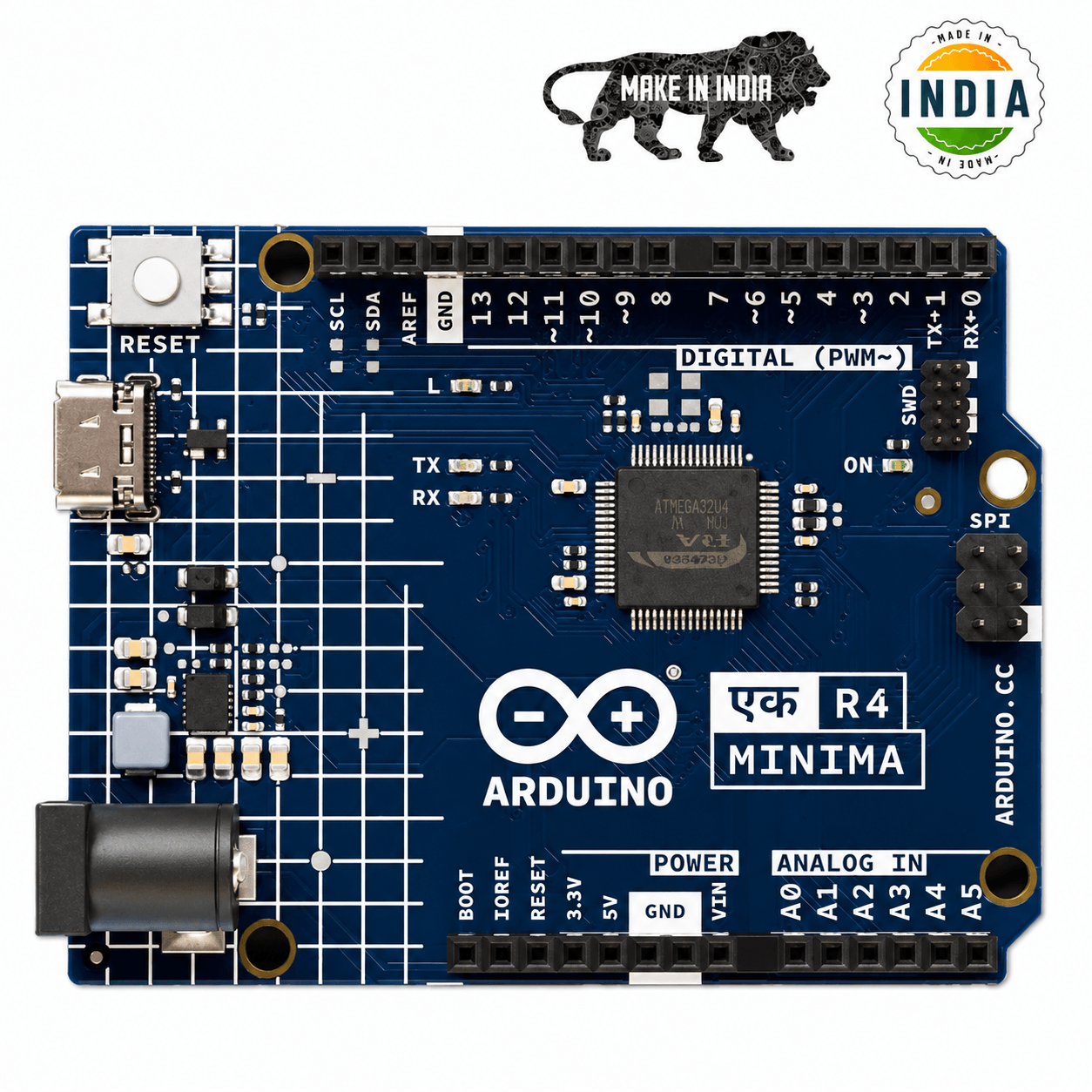 Original Arduino UNO EK (एक) R4 Minima - Made in India