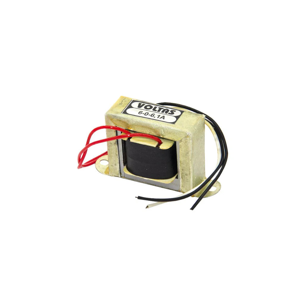 6-0-6 6V Center Tapped Step Down Transformer(6V/12V 1AMps)
