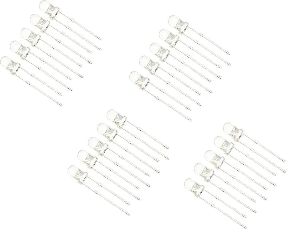 3mm White Yellow LED (Pack of 2)