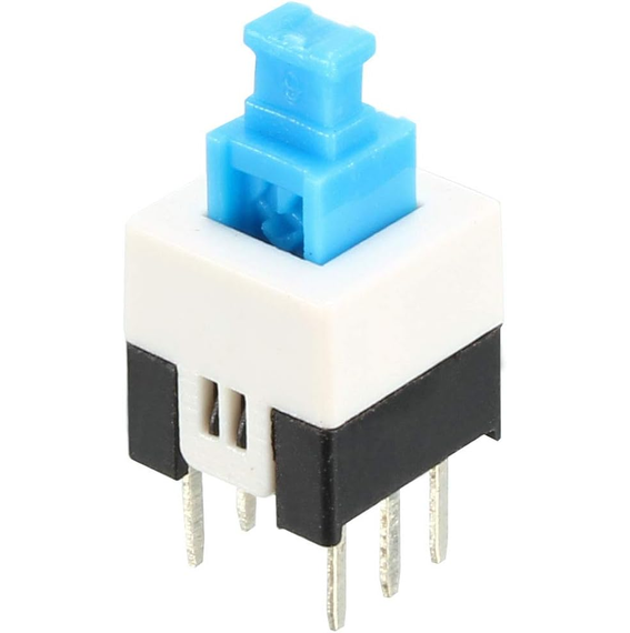 DPDT Mini Push Button 7mmx7mm Self-Locking Switch