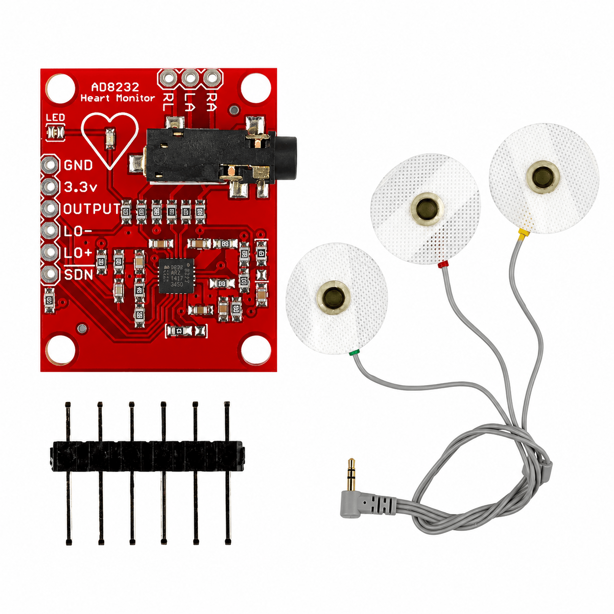 AD8232 ECG Module Heart Rate Monitor Kit