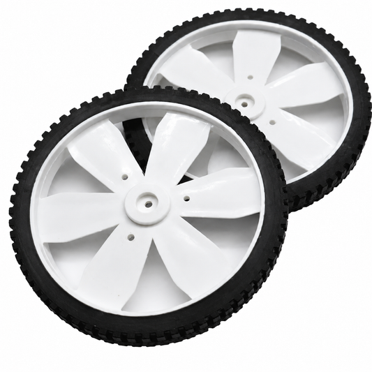 White BO Motor Wheel - Set of 2