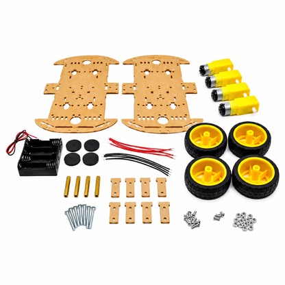 Smart Robotic Car Acrylic Chassis (Only Chasis)
