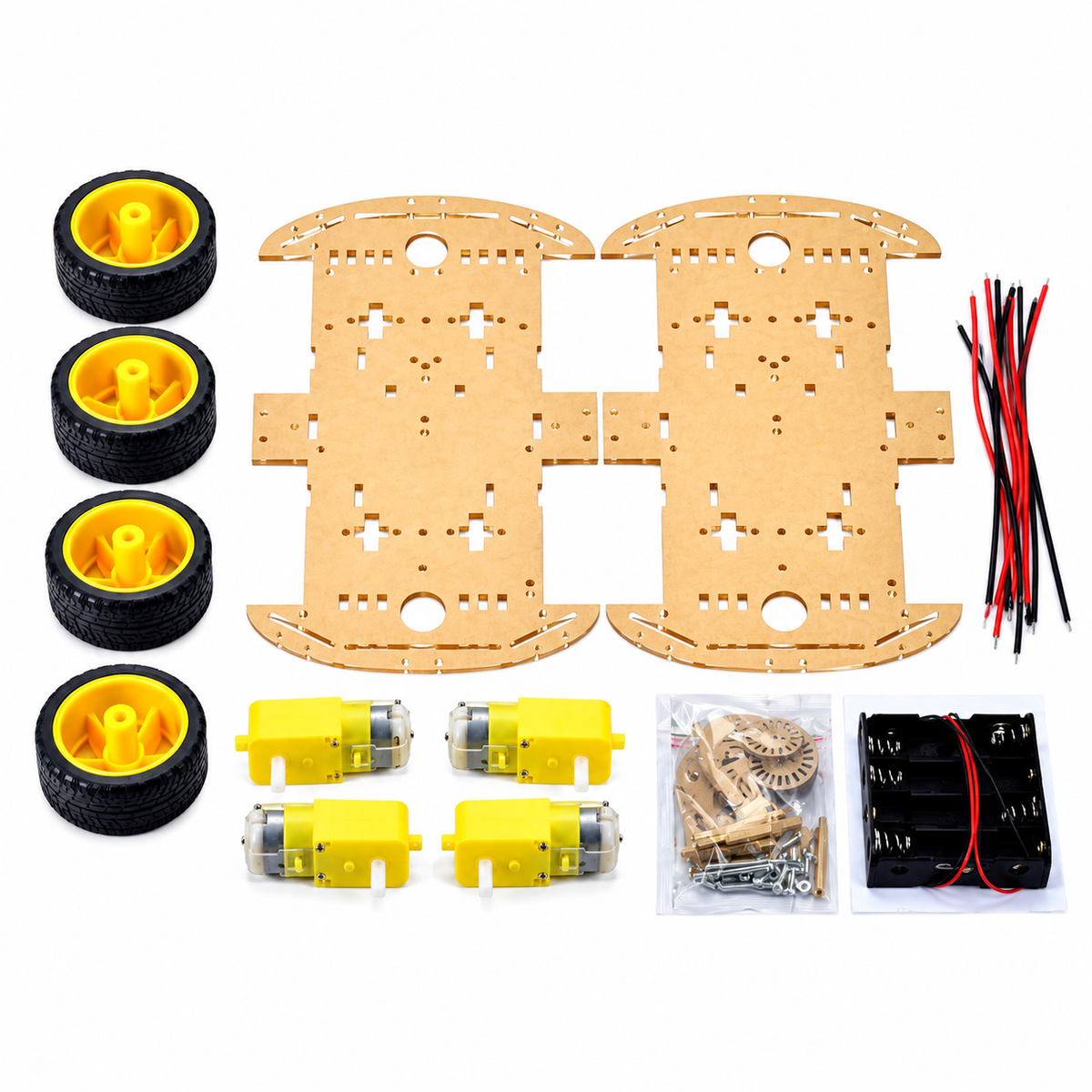 Smart Robotic Car Acrylic Chassis (Only Chasis)