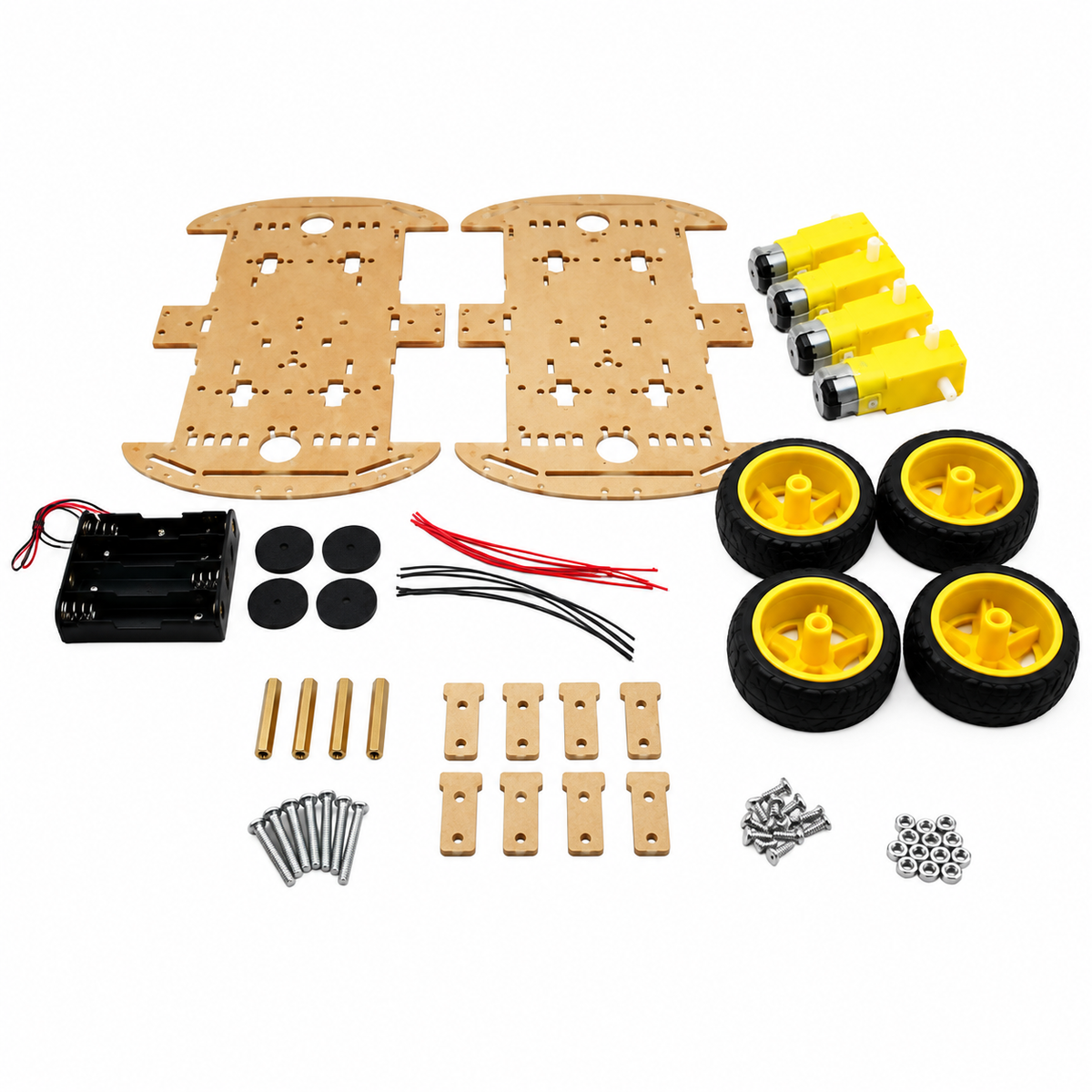 Smart Robotic Car Acrylic Chassis (Only Chasis)