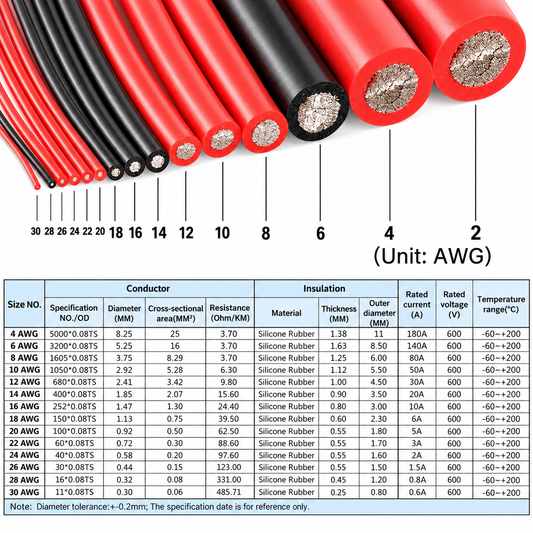 Good-Quality 28 AWG Flexible Silicon Wires Single-Core