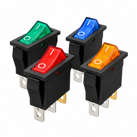 250V SPST ON-OFF 3 Leg Rocker Switch KCD3 (15/16Amp)