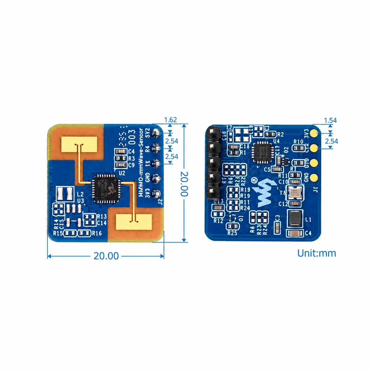 Waveshare Human Micro-Motion Detection mmWave Sensor