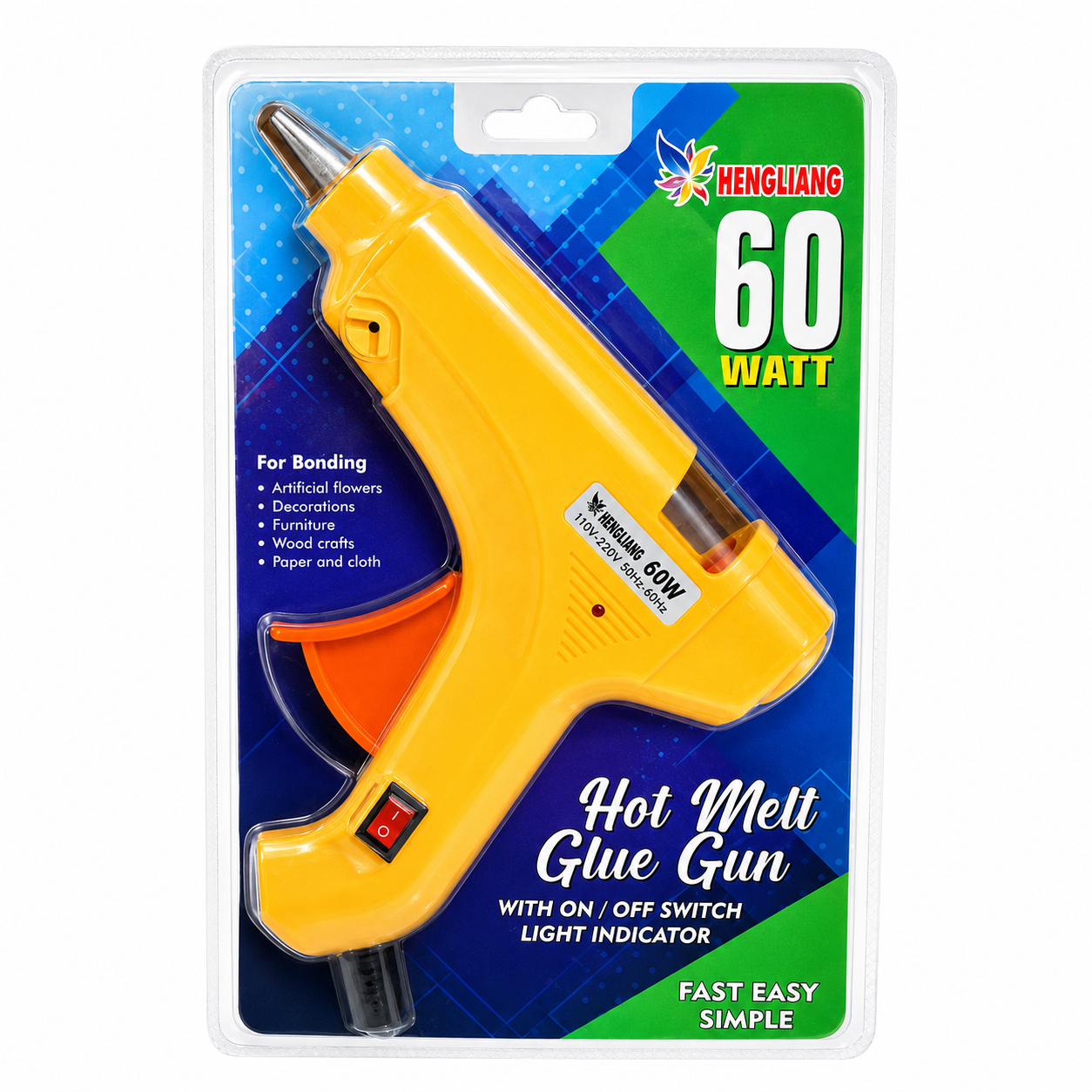 Hot Glue Gun- 60W with ON OFF Switch