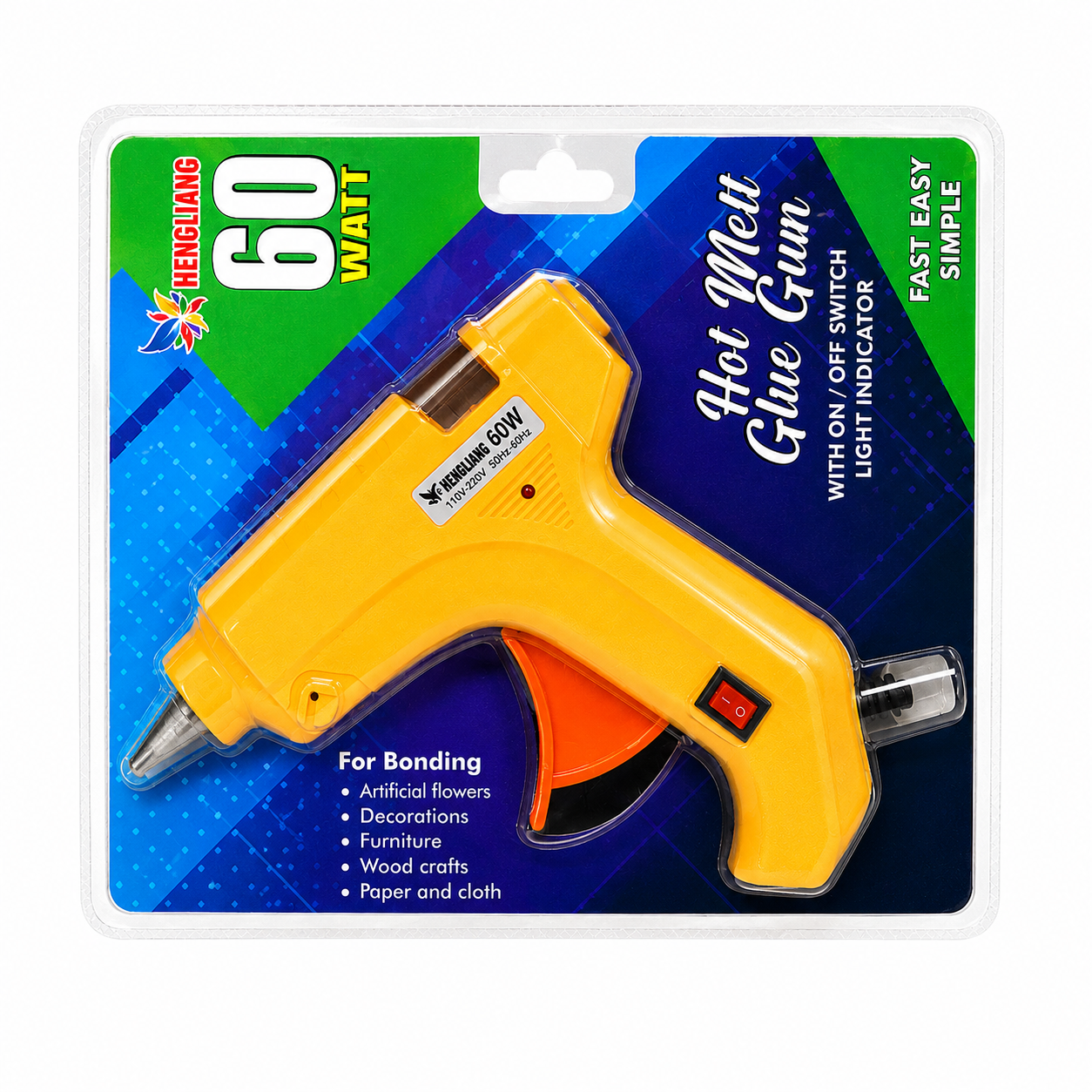 Hot Glue Gun- 60W with ON OFF Switch