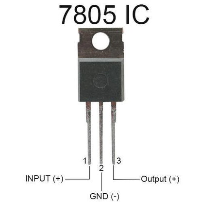 7805 Regulator IC – 5V Fixed Linear Regulator – TO-220