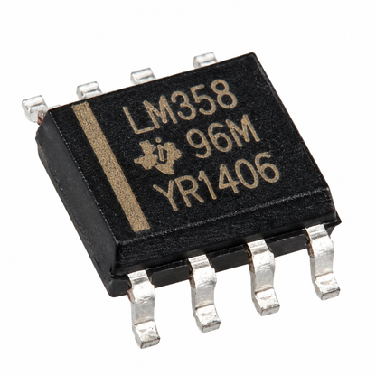 LM358 Low Power Dual Op-Amp IC - SOIC-8 SMD Package