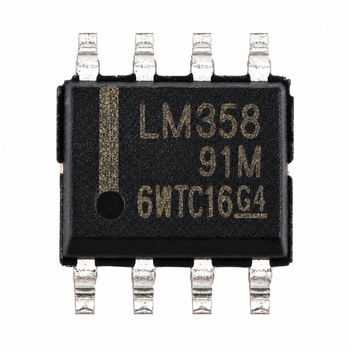 LM358 Low Power Dual Op-Amp IC - SOIC-8 SMD Package