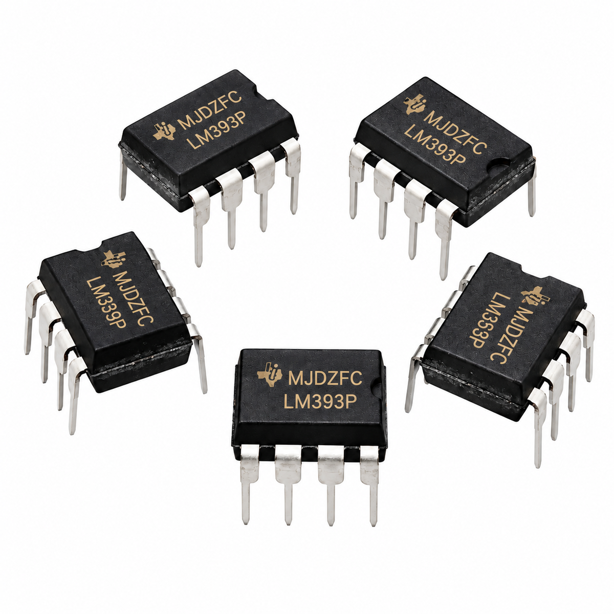 LM393 Low Offset Voltage Dual Comparator IC - DIP-8 Package