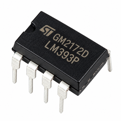 LM393 Low Offset Voltage Dual Comparator IC - DIP-8 Package